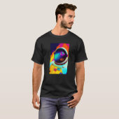 Retro Spaceman Astronaut Psychedelic Tripp T-shirt (Voorkant volledig)