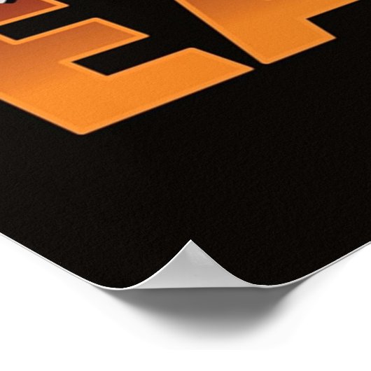 Retro Spaceship flying Saucer Funny Space Travel V Poster (Hoek)