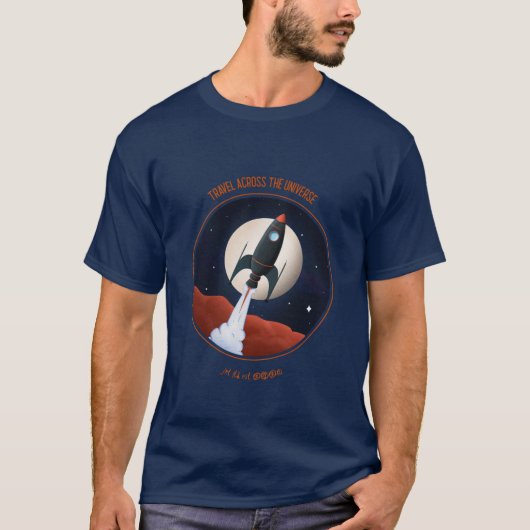 Retro Spaceship T-Shirt (Voorkant)