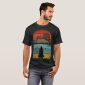 Retro  spaceshuttle en astronaut 6 t-shirt (Voorkant volledig)