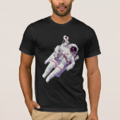 Retro Spacewalker: Drijvende astronaut T-shirt (Voorkant)