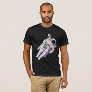Retro Spacewalker: Drijvende astronaut T-shirt