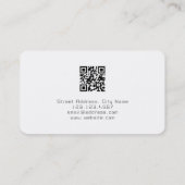 Retro spad in stijl, spad wit visitekaartje (Achterkant)