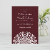 Retro Spanish Abstract Floral Mandala Wedding Kaart (Staand voorkant)