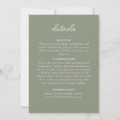 Retro Spanish Abstract Floral Mandala Wedding Kaart (Achterkant)