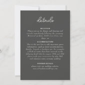 Retro Spanish Abstract Floral Mandala Wedding Kaart (Achterkant)