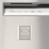 Retro sparen de Datum Magnet, Beige Magneet (Insitu (Vaatwasser))