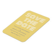 Retro sparen de Magneet van de Datum, Geel (Linkerzijde)