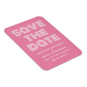 Retro sparen de Magneet van de Datum, Roze (Rechterzijde)