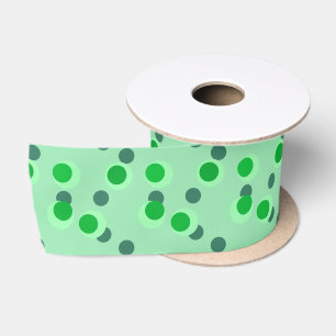 Retro spearmint droom mid-century cirkels satijnen lint