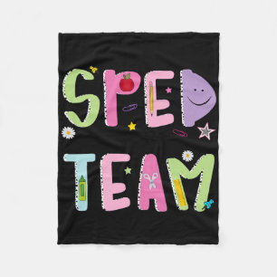 Retro speciaal onderwijs squad groovy droomteam Sp Fleece Deken