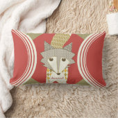 Retro Speciaal Oranje Rode Olijf Fox Pillow Kussen (Deken)