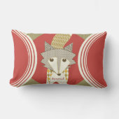 Retro Speciaal Oranje Rode Olijf Fox Pillow Kussen (Voorkant)