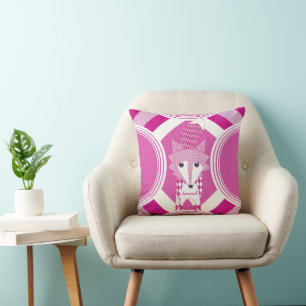 Retro Speciaal roze vos Pillow Kussen
