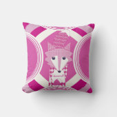 Retro Speciaal roze vos Pillow Kussen (Voorkant)