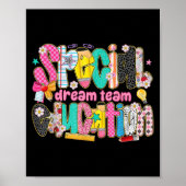 Retro Special Education Squad Dream Team Sped Teac Poster (Voorkant)