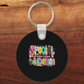 Retro Special Education Squad Dream Team Sped Teac Sleutelhanger (Voorkant)