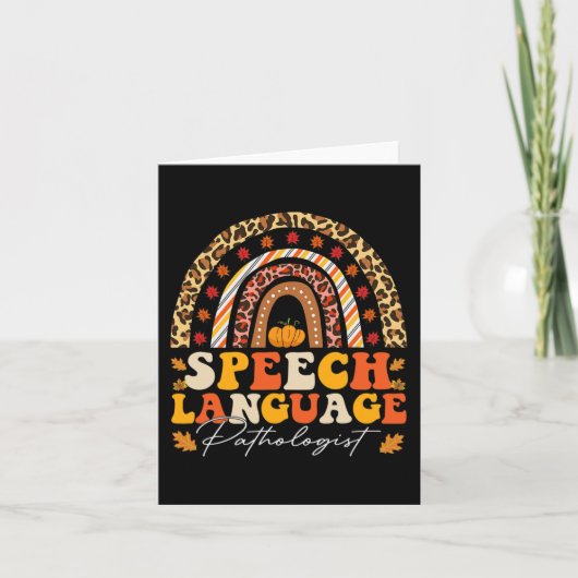 Retro Speech Therapy Speech Language Patholoog F Kaart (Voorkant)