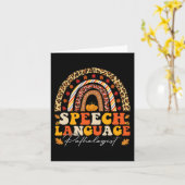 Retro Speech Therapy Speech Language Patholoog F Kaart (Gele Bloem)