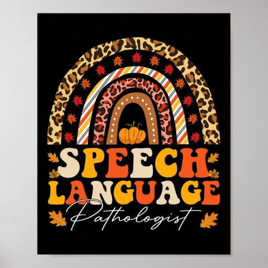 Retro Speech Therapy Speech Language Patholoog F Poster (Voorkant)