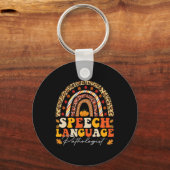 Retro Speech Therapy Speech Language Patholoog F Sleutelhanger (Voorkant)