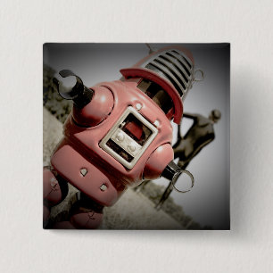 Retro Speelgoed Robby Robot 04 Button