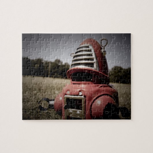 Retro Speelgoed Robby Robot 06 Puzzle Legpuzzel (Horizontaal)