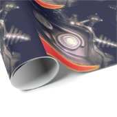 Retro Speelgoed Robot Cadeaupapier (Rol Hoek)