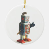 Retro Speelgoed Robot Keramisch Ornament (Voorkant)