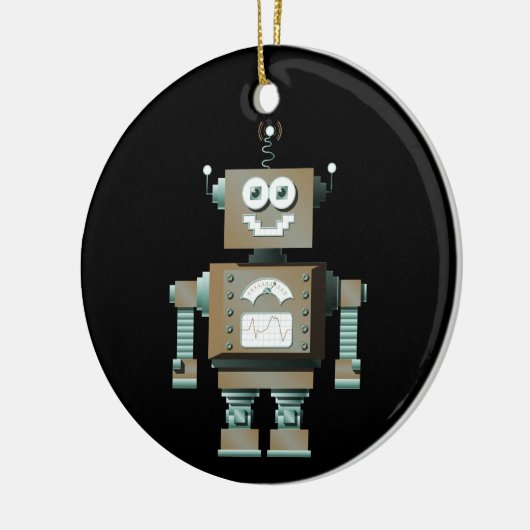 Retro Speelgoed Robot Ornament (dk) (Links)
