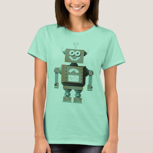 Retro Speelgoed Robot Shirt (Voorkant)