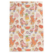 Retro Speelse Zomer Roller Schaatsen Plezier Medium Cadeauzakje (Achterkant)