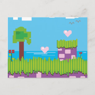 Retro spel briefkaart