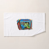 Retro spelcomputer bad handdoek (Handdoek)
