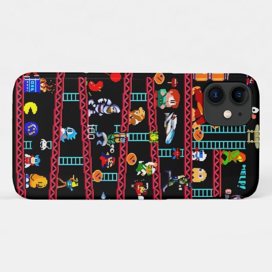 Retro spellen Case-Mate iPhone case (Achterkant (horizontaal))