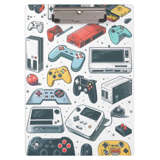 Retro spellen klembord (Voorkant)