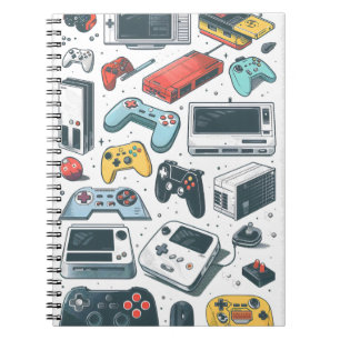 Retro spellen notitieboek