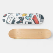 Retro spellen persoonlijk skateboard (Horizontaal)