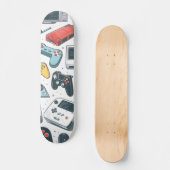 Retro spellen persoonlijk skateboard (Voorkant)