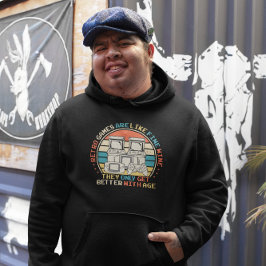 Retro spelletjes Leeftijd als Fijne Wijn - Video G Hoodie