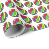 Retro Spelmarmerpatroon Cadeaupapier (Rol Hoek)