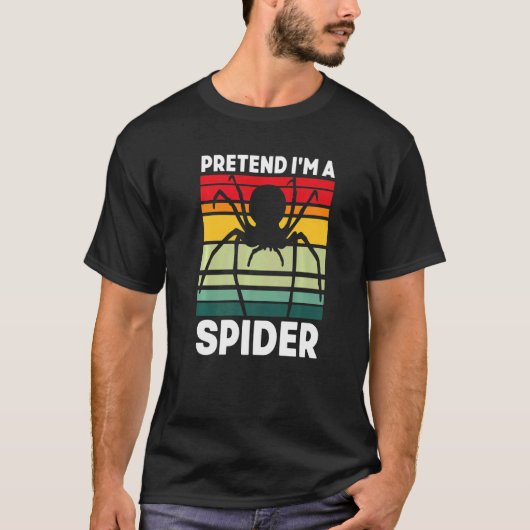 Retro Spider Arachnophile Spider Web Arachnis T-shirt (Voorkant)