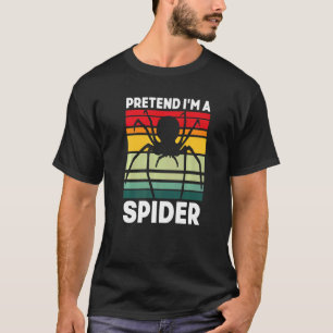 Retro Spider Arachnophile Spider Web Arachnis T-shirt