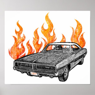 Retro-spierauto's Poster