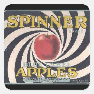 Retro Spinner appel merk stickers