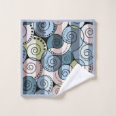 Retro, spiraal bad handdoek (Wasdoekje)