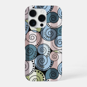 Retro, spiraal iPhone 16 pro hoesje