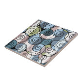 Retro, spiraal tegeltje (Zijkant)