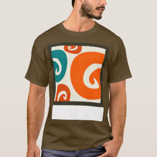  retro spiraalkleuren posterart 60s stijl t-shirt