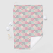 Retro Spiral Vibes Golfhanddoek (Insitu)